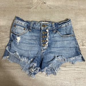 Just USA High Waisted Jean Shorts
